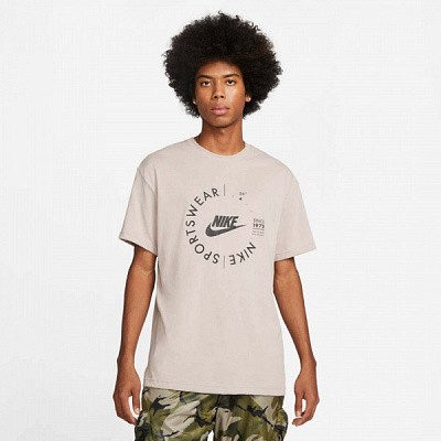 Футболка Nike M NSW SPU SS TEE FD1182-272 р.L бежевий