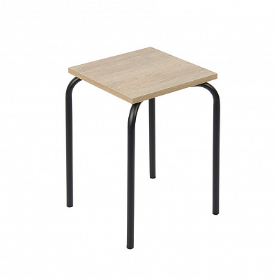 Табурет Vitan Класик на металевому каркасі дуб античний / чорний