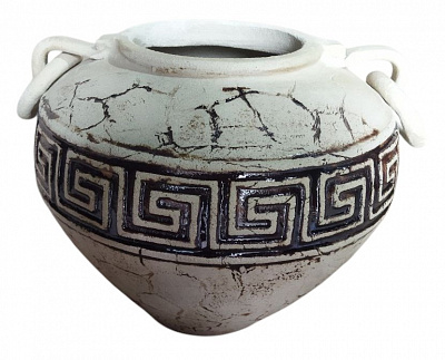 Вазон шамот Фора круглый Наша Кераміка