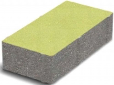 Тротуарная плитка Кирпич 100х200х60 мм оливковый