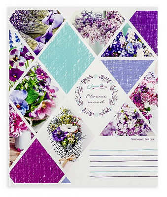 Тетрадь школьная 24 листа в клетку в ассортименте Поділля