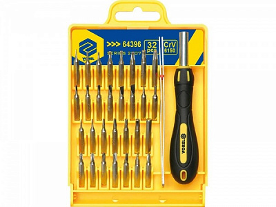 Викрутка зі змінними насадками Vorel 32 шт. 64396