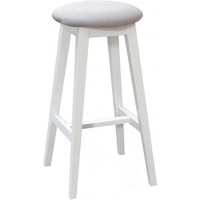 Табурет барный РПМК круглый мягкий серый 