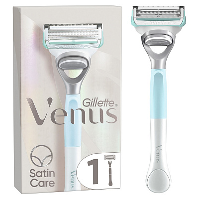 Станок для бритья Gillette Venus Satin Care с 1 сменным картриджем 1 шт.