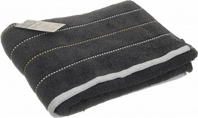 Рушник махровий Aya Tabby 70x140 см графіт La Nuit