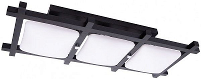 Люстра потолочная Altalusse 3x40 Вт E27 хром/венге INL-3092C-03 Chrome & Dark wen 