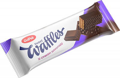 Конфеты Golpek вафельные глазированные Sweet waffles со вкусом шоколада 500 г 