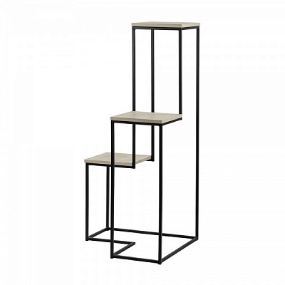 Подставка для цветов Горка 65х60,5x128 см черный 