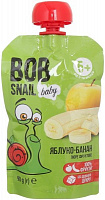 Пюре Равлик Боб Яблоко-банан пауч 90 г 