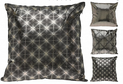 Подушка KM Stars 100% полиэстер 45x45 см серебряный 