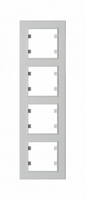 Рамка чотиримісна Makel Karea Line вертикальна білий 86001709