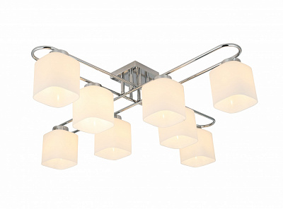 Люстра Sensio Orlean 8x40 Вт E27 хром/білий LS-07380/8W-E2740W