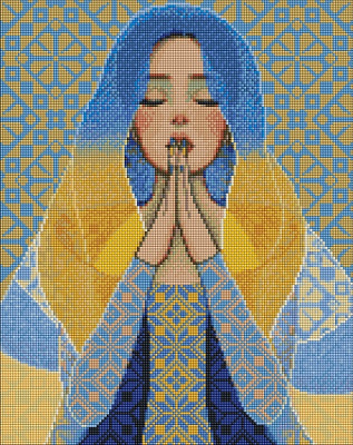 Алмазная мозаика С мольбой в сердце Идейка 