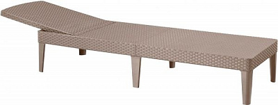 Шезлонг раскладной Curver Jaipur капучино 58,2x187,5 см 