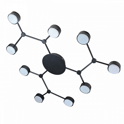 Люстра стельова LIGHT SET PROLISOK 9xGX53 чорний