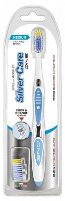 Зубная щетка Silver Care One средней жесткости 1 шт.