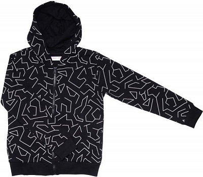 Свитшот LINCOLN&SHARKS р.164 черный с белым 