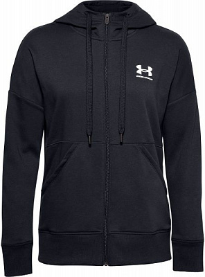 Джемпер Under Armour RIVAL FLEECE FZ HOODIE 1356400-001 р. L черный