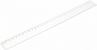 Линейка пластиковая 30 см прозрачная UP! (Underprice)