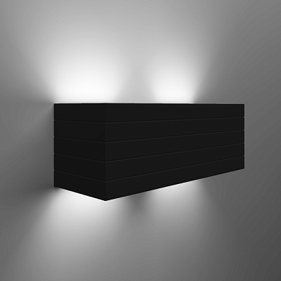 Бра Luminaria 2x40 Вт G9 черный CARDIFF DOUBLE S2201-2 BK 