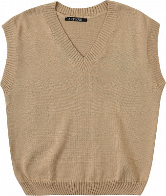 Жилет для дівчинки ART KNIT р.140 бежевий 26290
