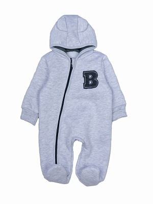 Комбінезон унісекс Маленькі Люди В р.62 сірий меланж 0354