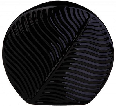 Ваза Флора Пальмовий лист 2906-23 чорна Eterna