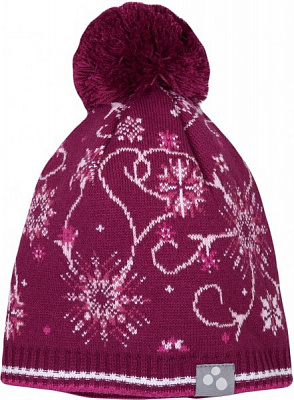 Шапка HUPPA В'язана FLAKE 2, M р.51-53 бордовий 80510200-94234-00M