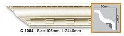 Карниз Gaudi Decor C 1084 2400x70x80мм