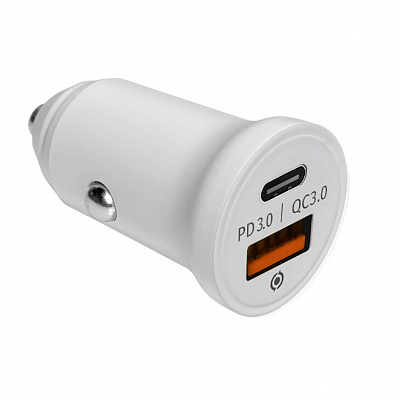 Адаптер автомобільний Piko CC-302QP (USB A+USB C/20W) білий