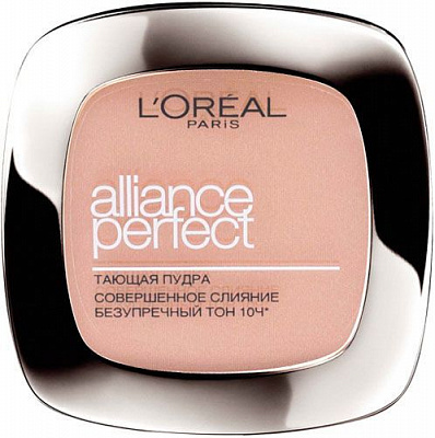 Пудра для лица L'Oreal Paris Alliance Perfect D3 светло-бежевый золотистый 9 г