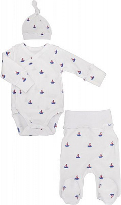 Комплект Фламинго ясельный белый р.56 433-217 