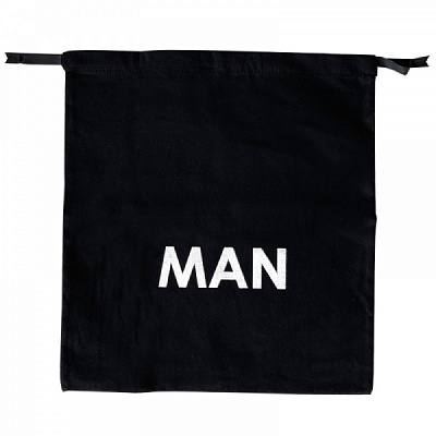 Органайзер текстильный Organize M-man Man хлопковый для вещей черный 350x300 мм