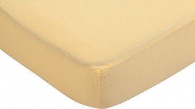 Простирадло на резинці 140x200 см жовтий Luna