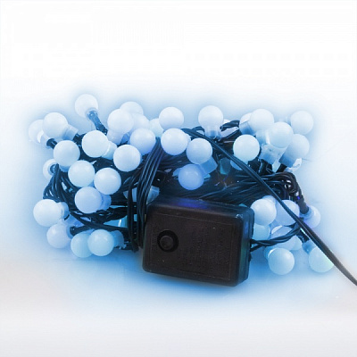 Електрогірлянда лінійна SHLigts Перлинні кульки (LDBL080B-10-C) вбудований світлодіод (LED) 80 ламп 4 м