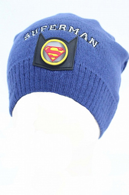 Шапочка детская для мальчиков Kraft+ р.50-52 синий 2382 