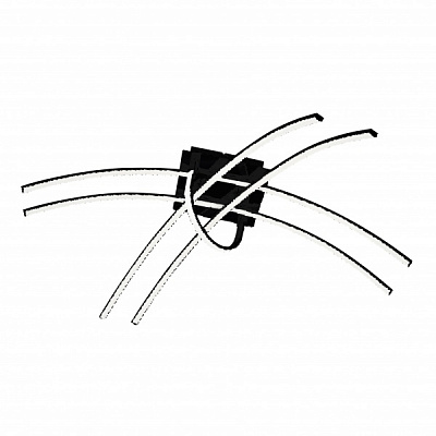 Люстра светодиодная HOROZ ELECTRIC CORNELIA 4000K 2800Lm 1x60 Вт черный 019-055-0060-020 