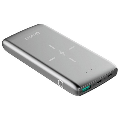 Внешний аккумулятор (Powerbank) PLATINET 10000 mAh grey (PMPB10QIBP) 