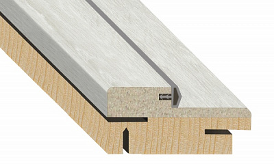 Дверная коробка телескопическая ОМиС (комплект) 2050х80 мм дуб белый