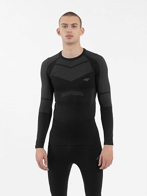 Футболка с длинным рукавом 4F SEAMLESS UNDERWEAR M103 4FAW23USEAM103-20S р.XXL-XXXL черный