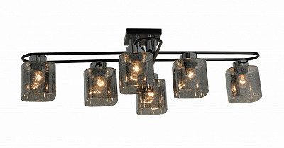 Люстра Sensio Orlean 6x40 Вт E27 черный хром LS-07380/6B-E2740W