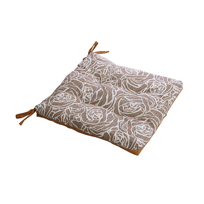 Подушка на стул Ost-Fran 40х40x6 см лонета Cosima fango стёганая