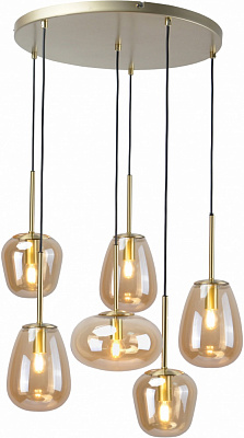 Світильник підвісний Sensio Hollywood 6x40 Вт E14 золотисто-бурштиновий ALB-P00420-AM-E