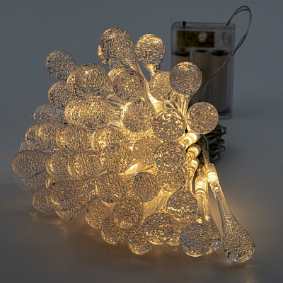 Декоративная гирлянда Altalusse (INL-2709B-50 Warm) встроенный светодиод (LED) 50 ламп 7,5 м 