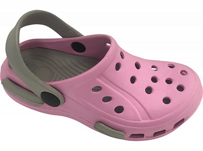 Сабо для девочек HW р.29 розово-серый (ls-23095)