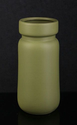 Ваза керамическая зеленая Classic 13,5х13,5х28,5 см