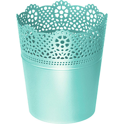 Горшок цветочный Prosperplast Lace 14 см фисташка