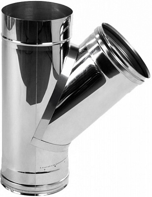 Тройник моно 0,8 мм нерж Ф180 мм 45°Versia-Lux 