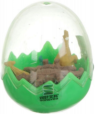 Набор ластиков Динозавры зеленый