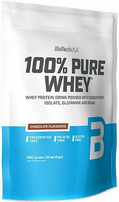 Протеїн BioTech 100% Pure Whey малиновий чізкейк 1 кг
